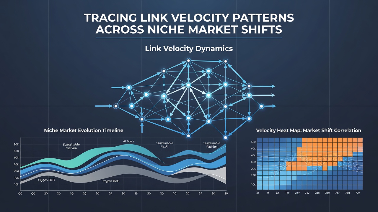 Chart comparing link acquisition rates in health tech versus sustainable e-commerce niches